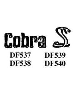 Exterior Decal - Cobra Snake - Red