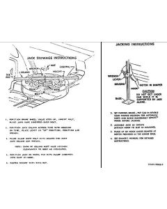 Jack Instructions Decal - C6AZ-17095-H