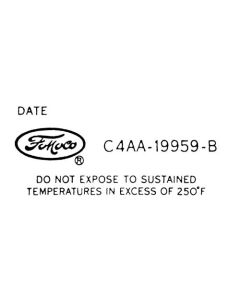 1964-1966 Ford Thunderbird Air Conditioning Decal