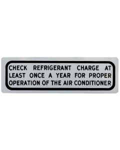 Air Conditioning Glove Box Decal - Ford