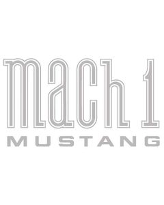 1971-1972 Mustang Mach 1 Fender Decal, Argent Silver-Gray