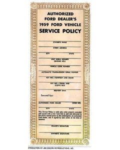 Service Policy - Ford