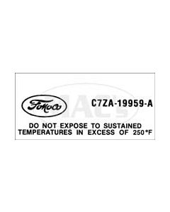 Air Conditioning Clutch Decal - Ford