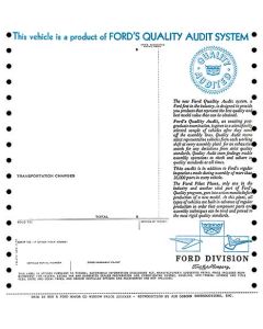 Window Decal - New Car Window Price Sticker - Ford