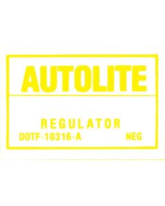 70-71 Ecd Volt Reg W/O air conditioning