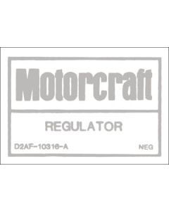 Decal - Regulator Motorcraft - No Air Conditioning