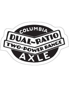 Columbia Axle - Dual Ratio Two-Power Range - Window Decal