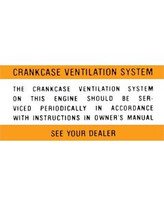 Decal - Air Cleaner - Crankcase Vent - Comet & Montego