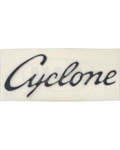 Cyclone Quarter Panel Decals - Black With Silver Border