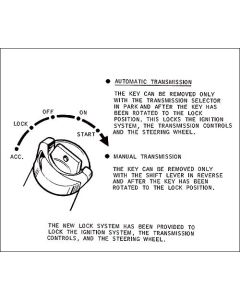 Steering Lock Instruction Sleeve - Mercury