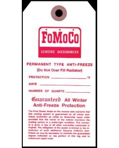FoMoCo Antifreeze Tag - Mercury