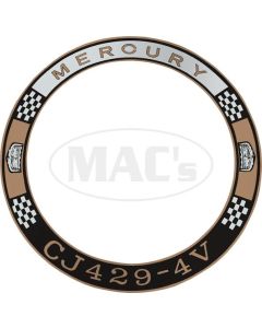 Air Cleaner Decal - Mercury, 429 4V - Cyclone
