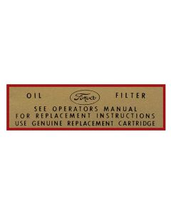 Oil Filter Canister Decal - Mercury