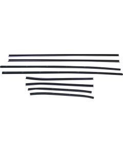 1970-1971 Fairlane-Torino Fastback 8-Piece Belt Weatherstrip Kit - With Special Moldings