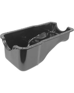 Oil Pan - Painted Black - Has The Drain Plug On The Side OfThe Pan Like The 1965 & Later Style - 221, 260, 289 & 302 V8