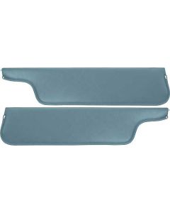 1970-72 Ford Pickup Sun Visors, New Style, Medium Blue Crater Grain Vinyl