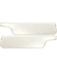 1970-1972 Ford Pickup Sun Visors, New Style, White Crater Grain Vinyl