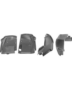 1970 Mustang Front and Rear Fender Splash Shields, Right and Left