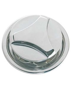Hood Lock - Twist Type - Chrome - Reproduction