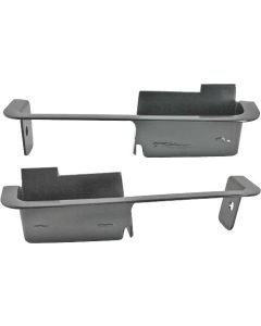 1970 Mustang Deluxe Interior Door Panel Arm Rest Cups, Black