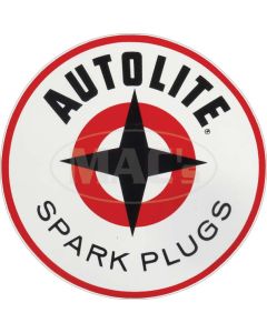 Autolite Spark Plug Decal, 4" Diameter