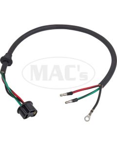 Headlight Socket Wire - PVC Wire - With Full Length Ground Wire - Includes Grommet - 23 Long - Mercury Only