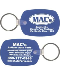 Key Fob - Blue Plastic - MAC's Phone Number