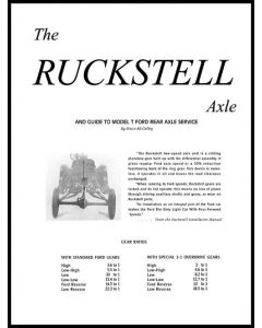 Model T Ford Ruckstell Service Manual - 12 Pages - 34 Illustrations