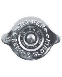 Falcon-Comet Radiator Cap - 14 Lb. - Chrome Plated - S.M. CO. Logo