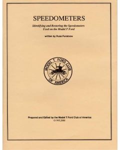 Model T Ford Speedometer Manual - 64 Pages - 157 Illustrations