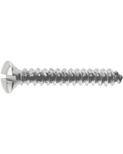 Oval Head Sheet Metal Screw - Slotted - 6 X 1