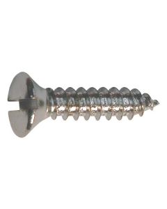 Oval Head Sheet Metal Screw - Slotted - 8 X 3/4