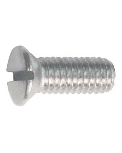 Oval Head Machine Screw - Slotted - 10/32 X 1/2 - #8 Head -Stainless Steel