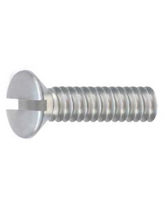 Model A Ford Oval Head Machine Screw - 1/4-20 X 1 - Stainless Steel - Slotted