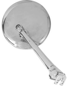 Peep Mirror - Chrome - Straight Arm - 4 Inch Stainless Mirror Head - Left Or Right