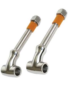 Early Ford Front Axle Spring Perches, Polished Stainless Steel, 1928-1934