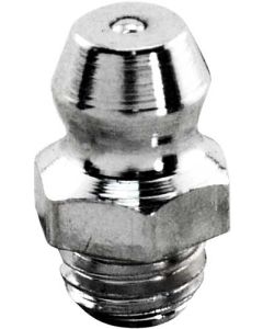 Grease Fitting - Chrome Plated - 1/4-28 - Straight - Modern