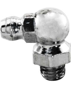 Model A Ford Grease Fitting - Chrome Plated - 1/4-28 - 90 Degree - Modern Style