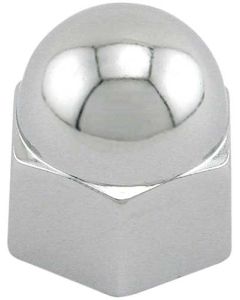 Acorn Push-on Cover - Chrome - 3/8
