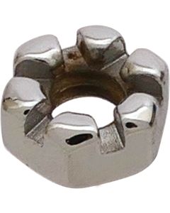 Model A Ford Castle Nut - 1/4-20 - Chrome