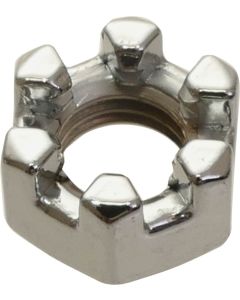 1/2-13 Chrome Castle Nut/coarse Thread