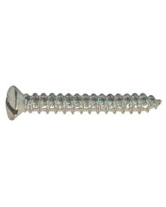 Oval Head Sheet Metal Screw - Slotted - 8 X 1-1/4 - #6 Head