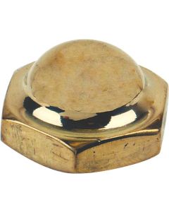 Model T Ford Steering Gear Wheel Nut - Brass - Low Crown