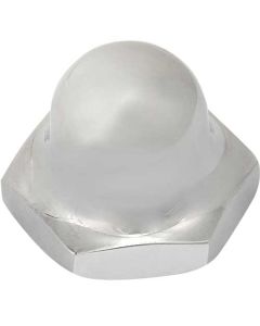 Model T Ford Steering Gear Wheel Nut - Chrome - High Crown