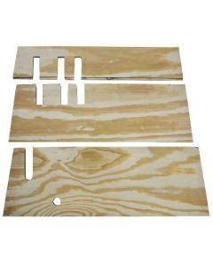 Model T Ford Front Floor Board Set - 3 Pieces - Marine Grade Plywood - Touring & Roadster