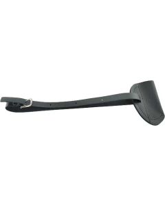 Model T Starting Crank Holder, Black Leather With Nickel Buckle, Flat Style, 1917-1927