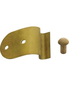 Model T Ford Hood Clip Plate Set - Brass - 4 Pieces