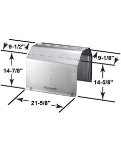 Model T Ford Hood - Aluminum - Cast Aluminum Handles - Plain Sides - Leather Lacing