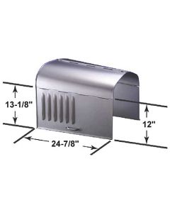 Model T Ford Hood - Low Type - Steel - Pressed Steel Handles - Louvered Side Panels - Passenger Car And TT Truck