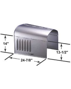 Model T Ford Hood - High Type - Steel - Pressed Steel Handles - Louvered Side Panels - Passenger Car And TT Truck